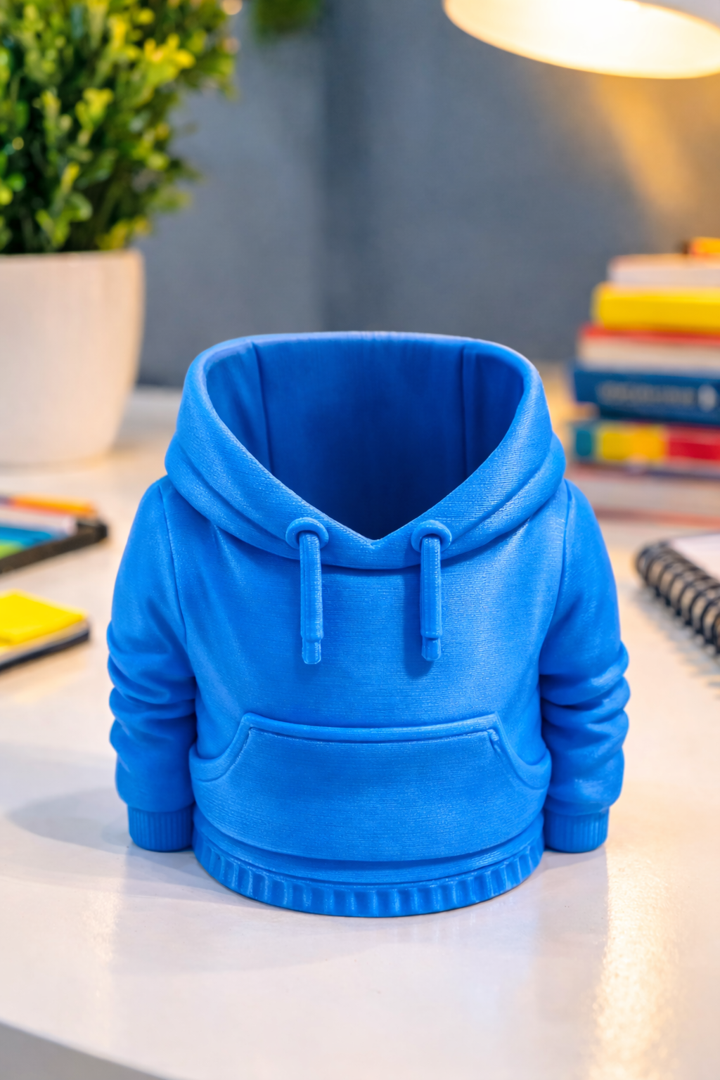 3D printed Hoodie Pencil Holder - Cozy & Cool Desk Organizer.